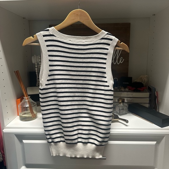 LOFT Striped Knit Top - Picture 3 of 3